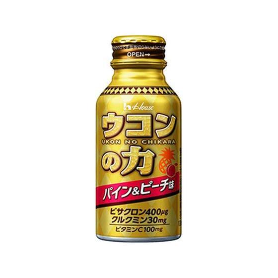 【お取り寄せ】ハウスウェルネスフーズ/ウコンの力 パイン&amp;ピーチ味 100mL 栄養ドリンク 栄養補...