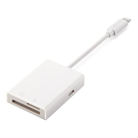 【お取り寄せ】エレコム Lightningカードリーダー SD microSD MR-LC201WH...