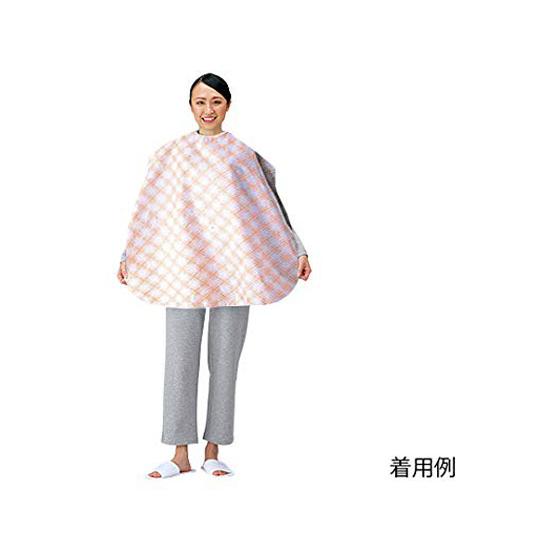 【お取り寄せ】アズワン 撥水加工食事用エプロン ピンク T-210P 食事エプロン 食事ケア 介護 ...