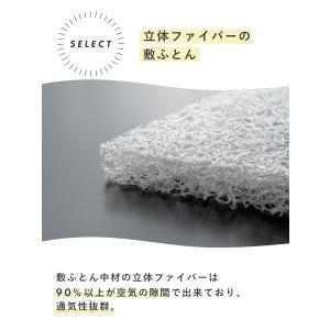 立体ファイバー敷ふとん ベビー布団 単品 レギ...の詳細画像3