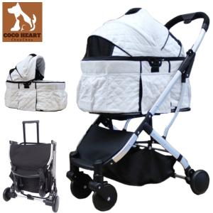 お買い得　訳あり品　汚れあり品 Cocoheart 4輪ペットカート(シュシュ)
