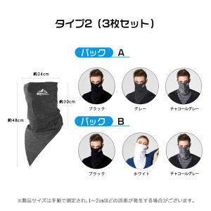 フェイスカバー フェイスマスク 3枚セット ネ...の詳細画像2