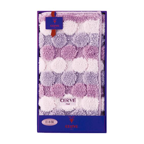 チェルベ ドット バスマット パープル 090914PU