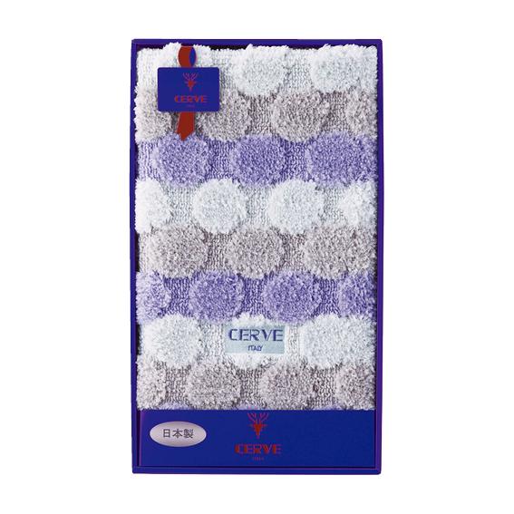 チェルベ ドット 大判バスマット ブルー 095841BL