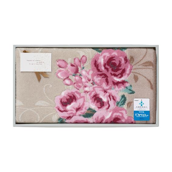 ローズ大判バスマット ピンク 095261PI