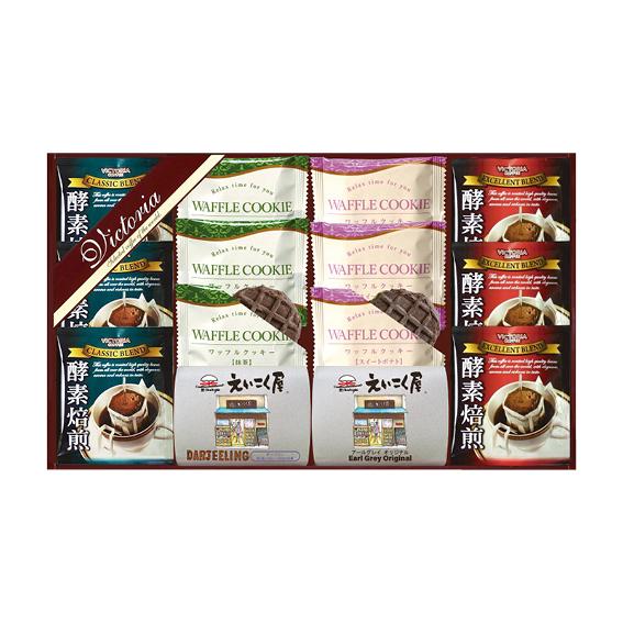 VICTORIA COFFEE 酵素焙煎ドリップコーヒー&amp;えいこく屋の紅茶・クッキーセット  VEM...