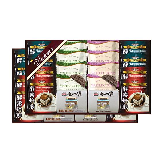 VICTORIA COFFEE 酵素焙煎ドリップコーヒー&amp;えいこく屋の紅茶・クッキーセット  VEM...