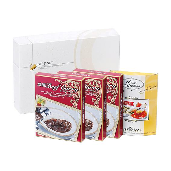 ビーフカレー・淡路島産フルーツたまねぎのスープセット  CSOA-25