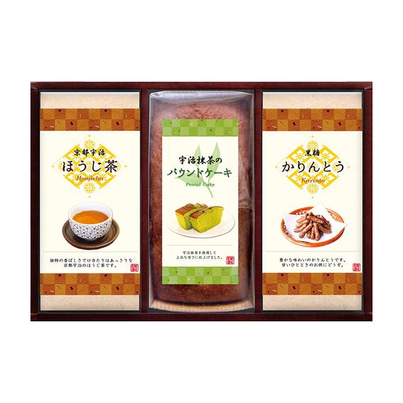 宇治抹茶のパウンドケーキ・ほうじ茶・かりんとう詰合せ  PTH-25