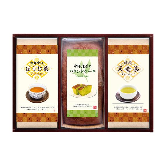 宇治抹茶のパウンドケーキ・ほうじ茶・天竜茶詰合せ  PTH-30
