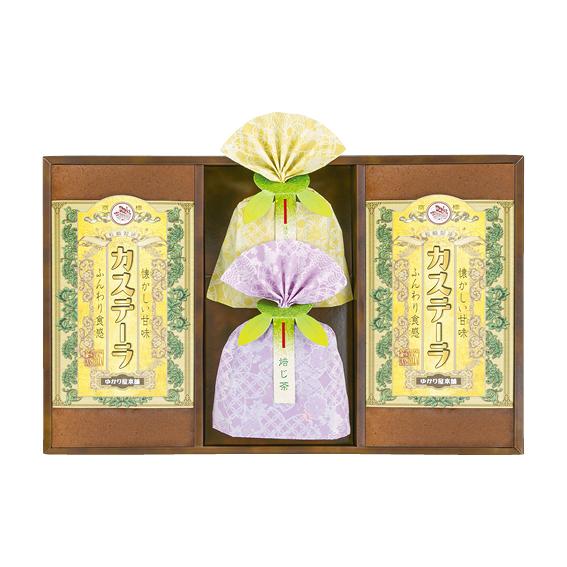 長崎製法カステーラ&amp;緑茶ティーバッグセット  KTP-25