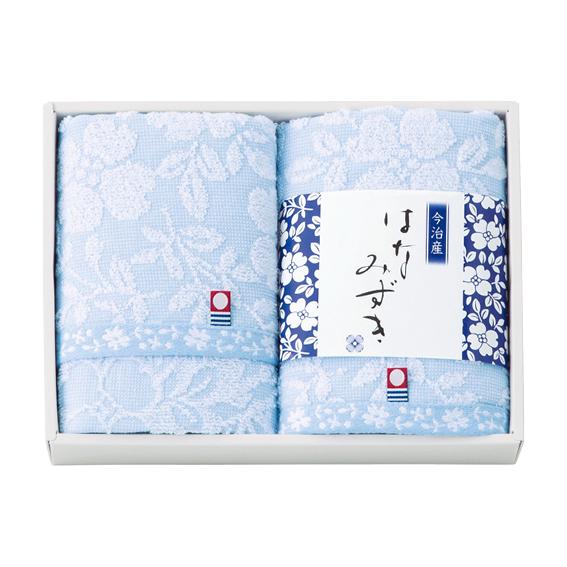 触れる和 はなみずき 今治フェイスタオル2枚セット  HN-8820