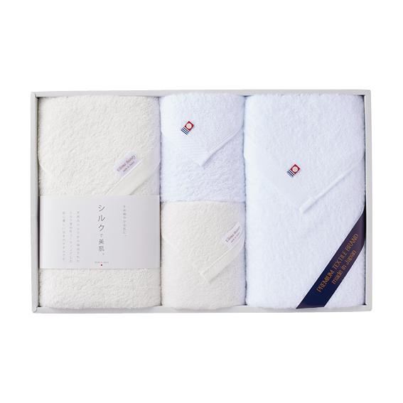 シルク&amp;起毛 プレミアム タオルセット  SK-8001