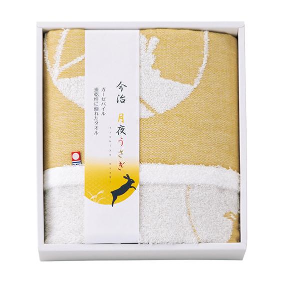 触れる和 月夜うさぎ 今治バスタオル  TU-5530