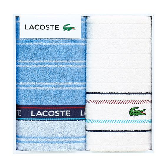 ラコステ Lシュルファス フェイスタオル2枚セット  LF20177-B
