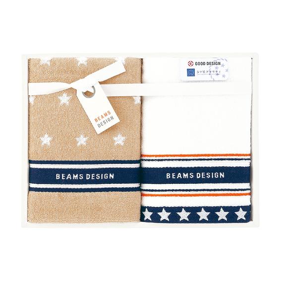 BEAMS DESIGN NEW STAR GIFT フェイスタオル2枚セット  51-312925...