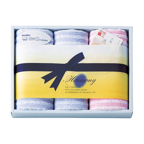 NISSHINBO三ツ桃 リズムハーモニー 泉州タオルセット  RZ-2120
