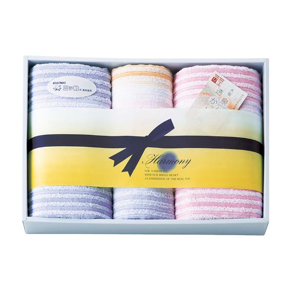 NISSHINBO三ツ桃 リズムハーモニー 泉州タオルセット  RZ-2150