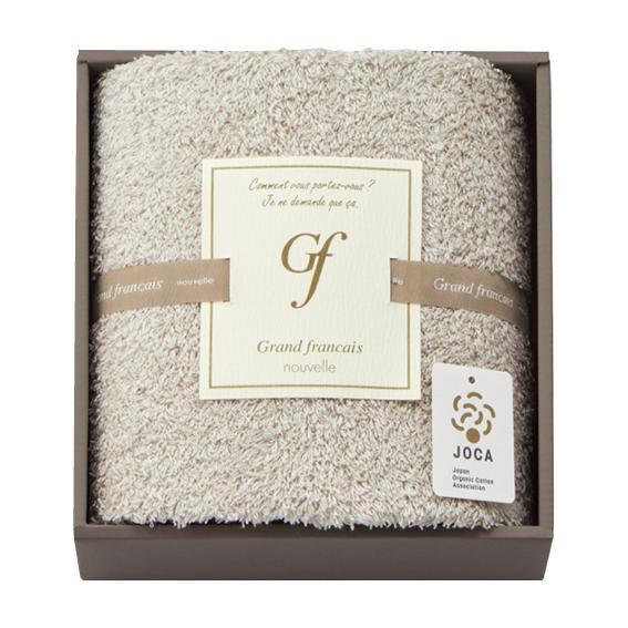 グランフランセヌーベル オーガニックコットン ロングパイル スリムバスタオル  GFG10300IV