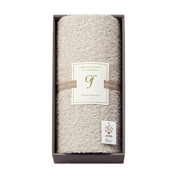 グランフランセヌーベル オーガニックコットン ロングパイル バスタオル  GFG10505IV