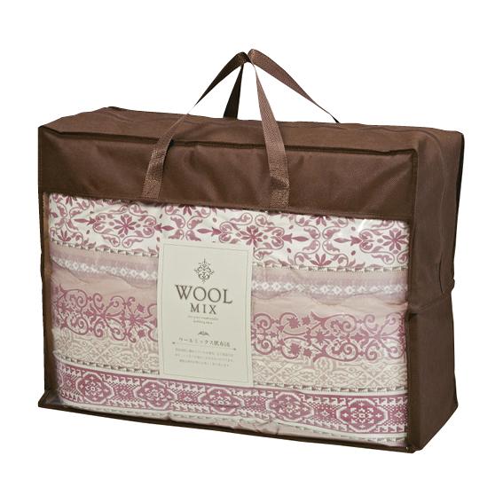 ウール混肌布団 ローズ WLM51005RO