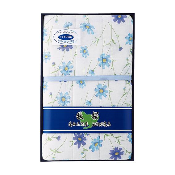 三河こだわり寝具 秋桜キルト肌掛け布団  M-0461