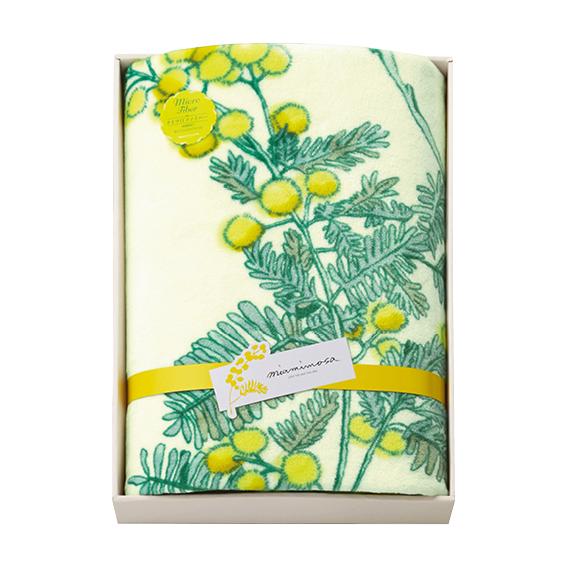 ミアミモザ プリントマイクロファイバー毛布  MM80500