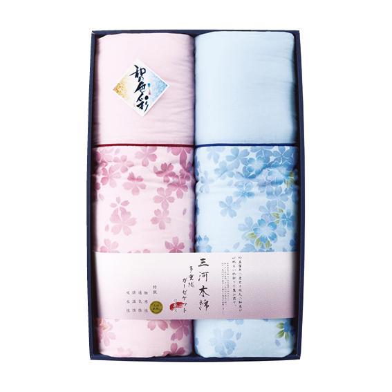 和の色彩 三河木綿 ダブルガーゼ 肌布団2枚セット  WK2021
