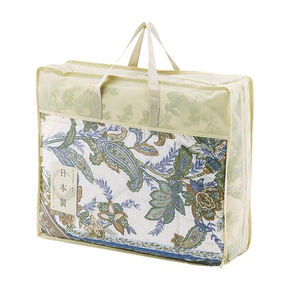 羽毛85%入り 日本製ダウンケット ブルー NUF-2725-B