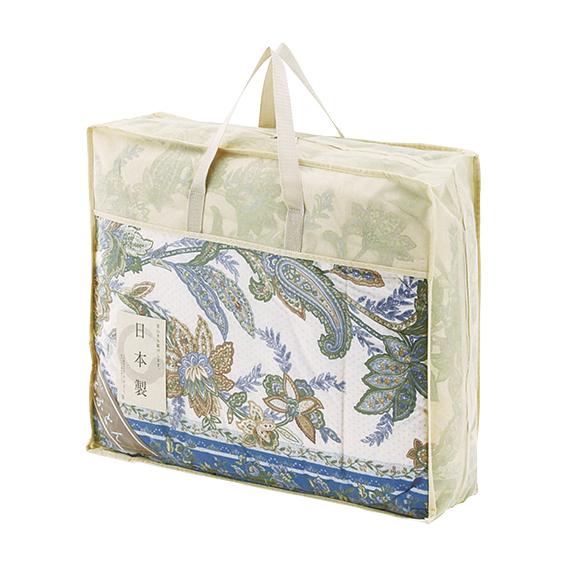 羽毛85%入り 日本製羽毛掛けふとん ブルー NUF-2730-B