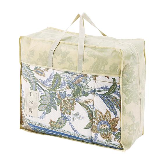 羽毛85%入り 日本製羽毛ふとん ブルー NUF-2750-B