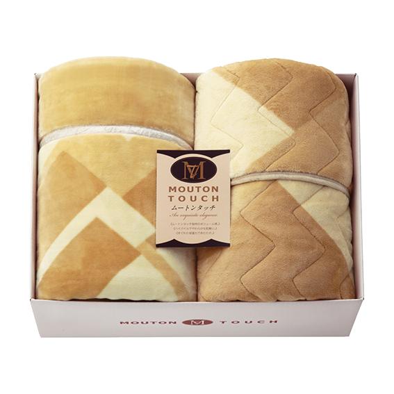 ムートンタッチ マイヤー毛布&amp;敷パッド  CMT82503
