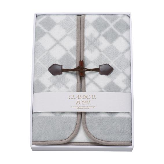 ジャカード織アクリルベスト（毛羽部分） グレー WAB-505-GY