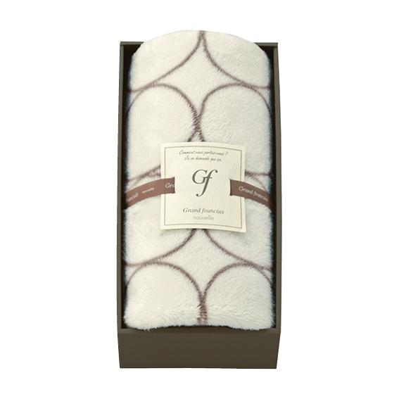 グランフランセヌーベル ひざ掛け アイボリー GFN9030IV