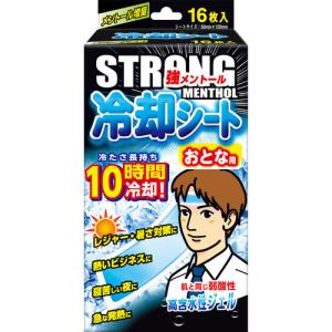 冷却シート おとな用 強メントール 16枚