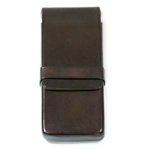 ペンケース 革 名入れ イル・ブセット シームレス 縫い目なし ペンケース 3本用 ダークブラウン ...