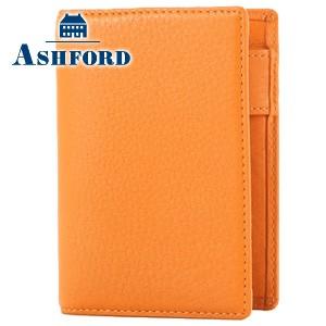 システム手帳 マイクロ5 革 アシュフォード シルフ M5 名刺フォン システム手帳 オレンジ No...
