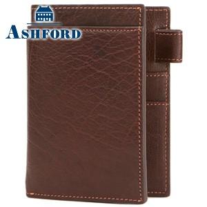 システム手帳 マイクロ5 革 アシュフォード ディープ マイクロ5穴サイズ 11ミリ 名刺フォン ブ...