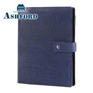 アシュフォード 名入れ無料 ネオフィナード A5 システム手帳 15ミリ ホックベルト ネイビー 3...