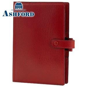 システム手帳 バイブル 革 アシュフォード 名入れ無料 プレスコット バイブルサイズ 25ミリ スタ...
