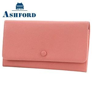 レディース 長財布 革 アシュフォード テンカラーズ 長札 ウォレット ピンク No. 8899-0...
