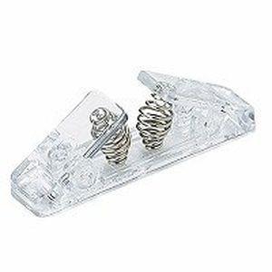 店舗用品 オープン工業 ジョイントクリップ 透明 100個 バラ CX-30