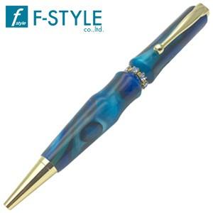 高級 ボールペン 名入れ エフスタイル (F-STYLE) Acrylic&amp;Ring スワロフスキー...