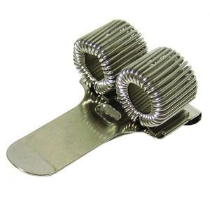 ペンホルダー 銀座吉田 スプリング ペンクリップ 2穴ホルダー 10個セット シルバー penhld...