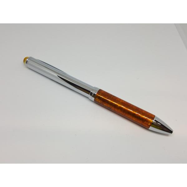 高級 ボールペン 久慈琥珀 琥珀ボールペン 茶黄ミックス ボールペン BP1TYAK