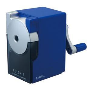 手動鉛筆削り カール事務器 鉛筆削器 ブルー カラリス CP-100A-B