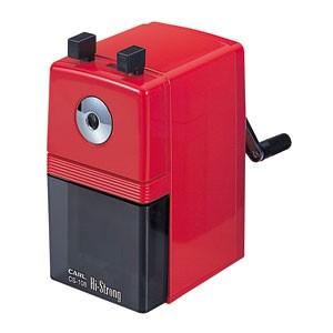 手動鉛筆削り カール事務器 鉛筆削器 レッド ハイストロング CS-108-R