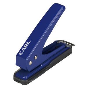 穴あきパンチ カール事務器 パンチ ブルー 1穴パンチ 5セット SD-15-B