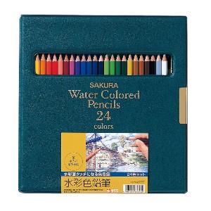 色鉛筆 水彩 セット サクラクレパス 水彩色鉛筆 24色 EPY24