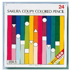 色鉛筆 セット サクラクレパス スタンダード クーピー色鉛筆 24色 缶入り PFY24